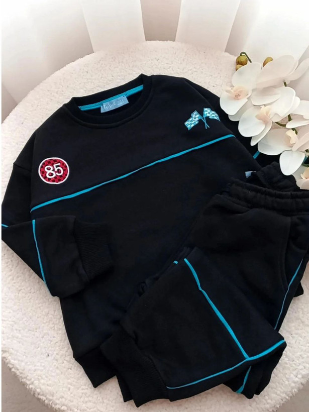 ست اسپرت مشکی بچگانه Laciel ترک