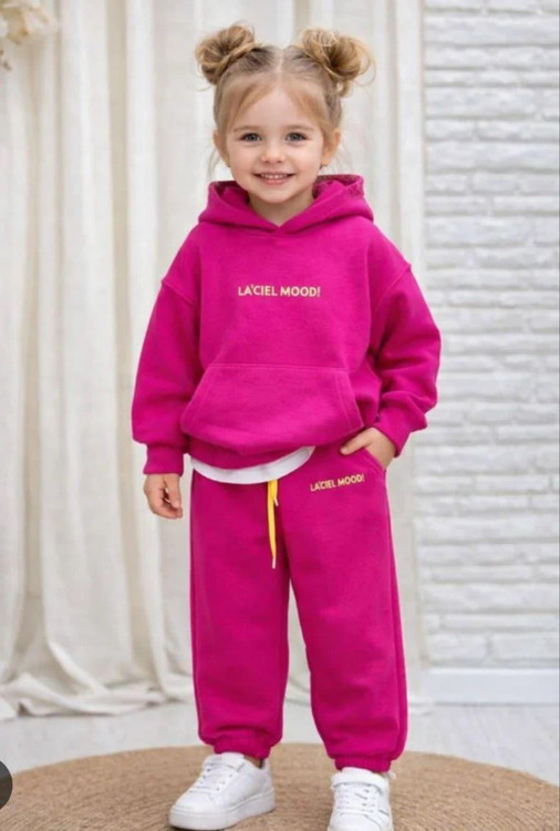 خرید ست هودی دخترانه دورس سه نخ