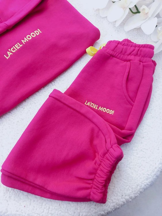 ست اسپرت دخترانه سرخابی رنگ